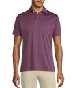 【送料無料】 ムラノ メンズ ポロシャツ トップス Big & Tall Liquid Luxury Slim Fit Solid Interlock Shor...