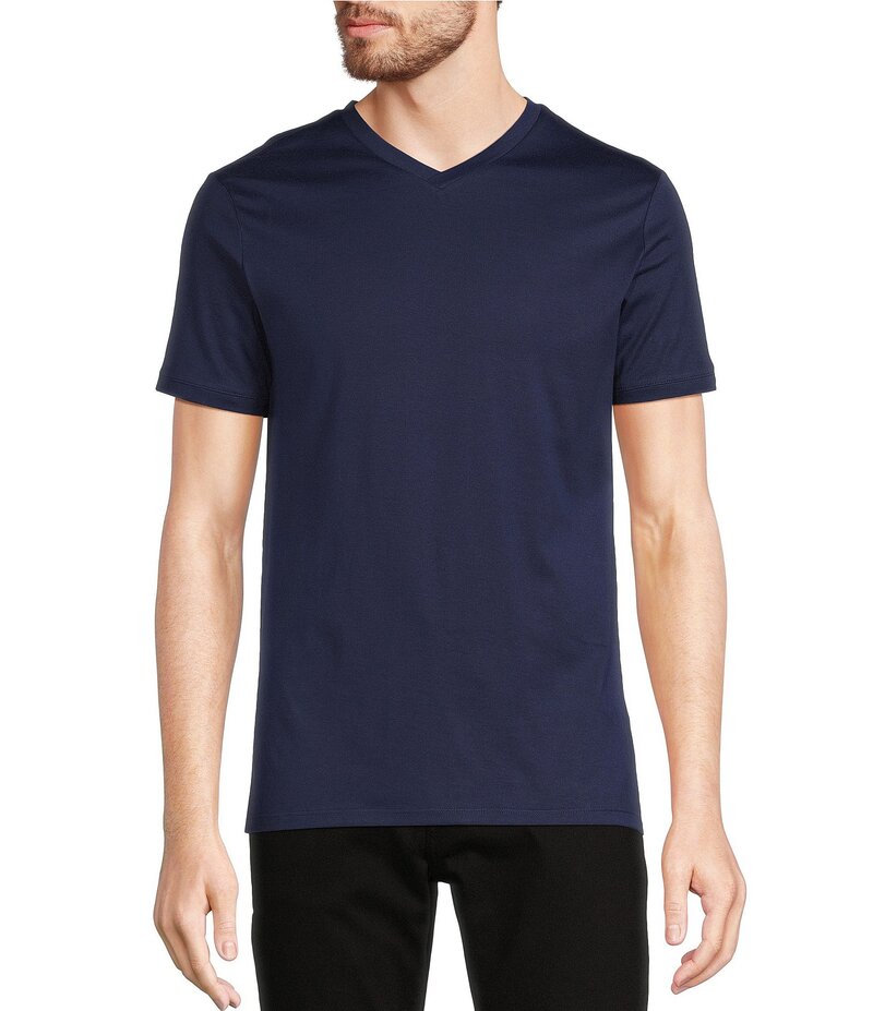 ムラノ メンズ トップス シャツ Vネック Tシャツ 半袖 Murano Liquid Luxury Slim-Fit Short-Sleeve V-..