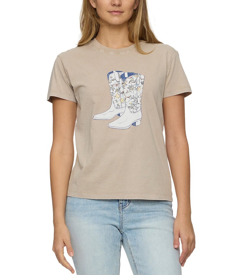 フラッグ アンド アンセム レディース トップス シャツ Tシャツ ブーツ グラフィック Flag and Anthem ..