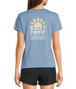 【送料無料】 ソルティークルー レディース シャツ トップス West Bound Cap Sleeve Modern T-Shirt Dusty Blue