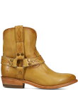 【送料無料】 フライ レディース ブーツ・レインブーツ シューズ Billy Short Harness Leather Booties Banana