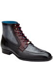 【送料無料】 ベルヴェデール メンズ ブーツ・レインブーツ シューズ Men's Greco Colorblock Boots Black/Gray/Burgundy