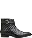 【送料無料】 ベルヴェデール メンズ ブーツ・レインブーツ シューズ Men's Libero Quilted Leather Boots Black