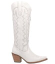 【送料無料】 ディンゴ レディース ブーツ・レインブーツ シューズ High Cotton Leather Tall Western Boots White