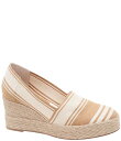 【送料無料】 アンドレア アース レディース スリッポン・ローファー シューズ Patti Striped Canvas Platform Wedge Slip...