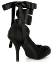 【送料無料】 ジェフリー キャンベル レディース ヒール シューズ Nympha Satin Tie Wrap Ballerina Stiletto Pumps...