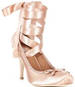 【送料無料】 ジェフリー キャンベル レディース ヒール シューズ Nympha Satin Tie Wrap Ballerina Stiletto Pumps...