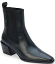 【送料無料】 マチス レディース ヒール シューズ George Leather Chelsea Booties Black