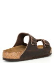 【送料無料】 ビルケンシュトック メンズ サンダル シューズ Men's Arizona Oiled Leather Soft Footbed Slide Sa...