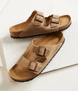 【送料無料】 ビルケンシュトック メンズ サンダル シューズ Men's Arizona Oiled Leather Soft Footbed Slide Sa...