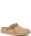 【送料無料】 ビルケンシュトック メンズ スリッポン・ローファー シューズ Men's Lutry 365 Suede Slip On Clogs Beige