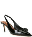 【送料無料】 カートジェイガーロンドン レディース ヒール シューズ Belgravia Metallic Leather Slingback Dress Pumps Black