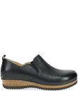 【送料無料】 ダンスコ レディース スリッポン・ローファー シューズ Meara Leather Loafers Black Waxy Milled(4)