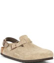 【送料無料】 ビルケンシュトック メンズ スリッポン・ローファー シューズ Men's Tokio Suede Backstrap Clogs Beige