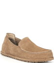 【送料無料】 ビルケンシュトック メンズ スリッポン・ローファー シューズ Men's Utti Suede Slip On Moccasin Loafers Beige