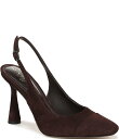 【送料無料】 サムエデルマン レディース ヒール シューズ Essa Suede Square Toe Slingback Dress Pumps Cafe N...