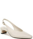 【送料無料】 サムエデルマン レディース ヒール シューズ Ronnie Leather Block Heel Square Toe Slingback Pum...
