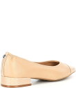 【送料無料】 ドナルドプリネール レディース パンプス シューズ Ladonna Leather Snake Embossed Cap Toe Flats Sa...