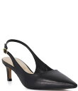 【送料無料】 デューンロンドン レディース ヒール シューズ Celinna Leather Slingback Pumps Black