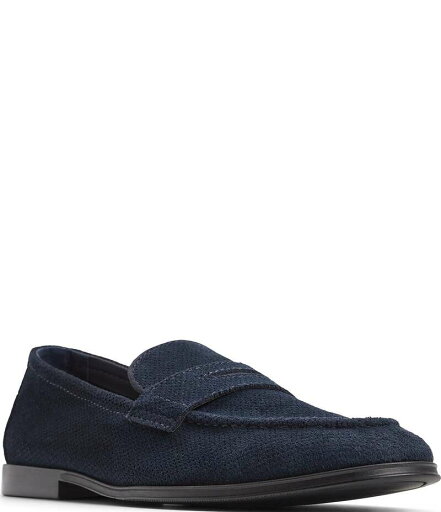 【送料無料】 アルド メンズ スリッポン・ローファー シューズ Men's Journey Suede Penny Loafers Navy