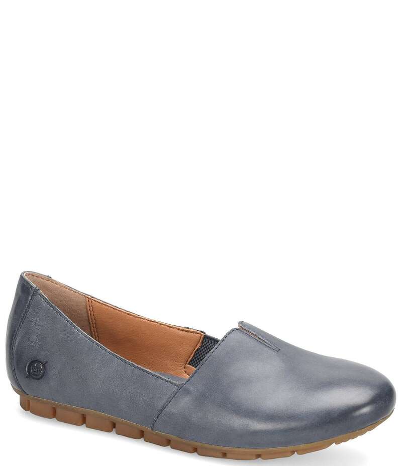 【送料無料】 ボーン レディース パンプス シューズ Sebra Leather Slip On Loafers Dark Blue
