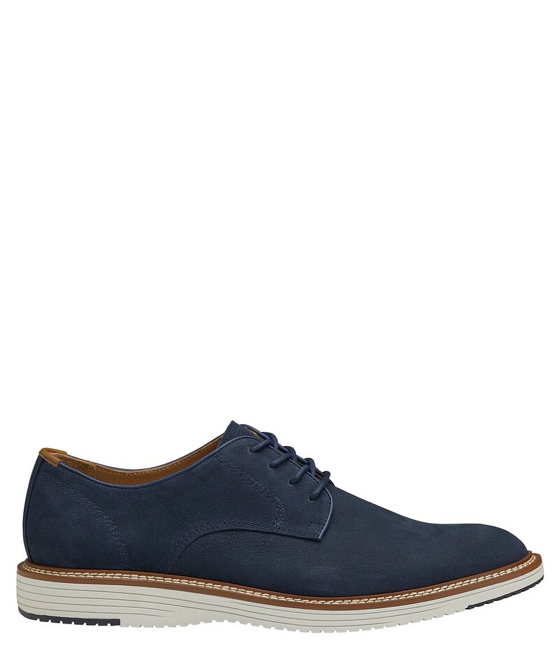 【送料無料】 ジョンストンアンドマーフィー メンズ ドレスシューズ シューズ Men's Upton Nubuck Plain Toe Lace Up Oxfords Navy