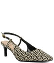 【送料無料】 デューンロンドン レディース ヒール シューズ Dancing Jacquard Slingback Pumps Black