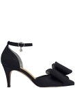 【送料無料】 ジェイレニー レディース ヒール シューズ Pammie Satin Ankle Strap Bow Pumps Black