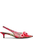 【送料無料】 ベッツィジョンソン レディース ヒール シューズ Audree Floral Embellished Slingback Kitten Heel ...