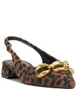 【送料無料】 ヴィンスカムート レディース ヒール シューズ Valiey Leopard Print Suede Chain Link Slingback P...