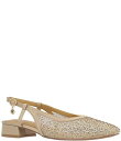 【送料無料】 ジェイレニー レディース ヒール シューズ Layton Rhinestone Mesh Slingback Pumps Beige