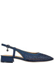 【送料無料】 ジェイレニー レディース ヒール シューズ Layton Rhinestone Mesh Slingback Pumps Navy