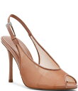 【送料無料】 スティーブ マデン レディース ヒール シューズ Prescott Peep Toe Slingback Pumps Natural