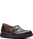 【送料無料】 クラークス レディース スリッポン・ローファー シューズ Artisan Certina Ease Leather Loafers Dark Brown