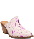 【送料無料】 ディンゴ レディース ヒール シューズ Cash Cow Metallic Cow Print Calf Hair Western Mules F...
