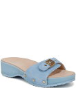 【送料無料】 ドクター・ショール レディース サンダル シューズ Original Flex Suede Color Drenched Buckled Slide Sandals Blue(4)