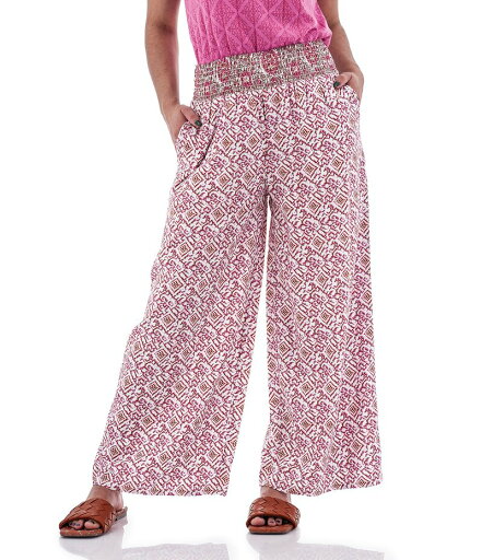 【送料無料】 アベンチュラ レディース カジュアルパンツ ボトムス Portofino Printed Woven Wide Smocked Waist Wide Leg Palazzo Pants Phlox Pink 【送料無料】 アベンチュラ レディース カジュアルパンツ ボトムス Portofino Printed Woven Wide Smocked Waist Wide Leg Palazzo Pants Phlox Pink