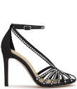 【送料無料】 ジェシカシンプソン レディース ヒール シューズ Jittale Satin Rhinestone Strappy Dress Pumps Bla...