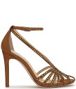 【送料無料】 ジェシカシンプソン レディース ヒール シューズ Jittale Satin Rhinestone Strappy Dress Pumps Cop...
