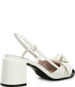 【送料無料】 ジェフリー キャンベル レディース ヒール シューズ Baby Doll Knot Bow Patent Slingback Cap Toe Pumps White/Black