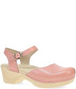 【送料無料】 ダンスコ レディース パンプス シューズ Sam Leather Ankle Strap Clog Pumps Petal