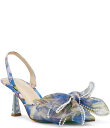 【送料無料】 ベッツィジョンソン レディース ヒール シューズ Blue by Betsey Johnson Kelli Floral Pearl Bow Slingback Pumps Blue Tulip