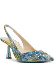 【送料無料】 ベッツィジョンソン レディース パンプス シューズ Blue by Betsey Johnson Clark Floral Print Rhinestone Slingback Pumps Blue Tulip