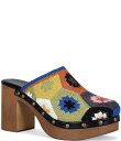 【送料無料】 アザレア ワン レディース ヒール シューズ Naoto Floral Crochet Platform Clogs Black/Multi