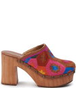 【送料無料】 アザレア ワン レディース ヒール シューズ Naoto Floral Crochet Platform Clogs Pink Multi