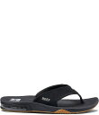 【送料無料】 リーフ メンズ サンダル シューズ Men's Fanning Bottle Opener Thong Sandals Black/Silver