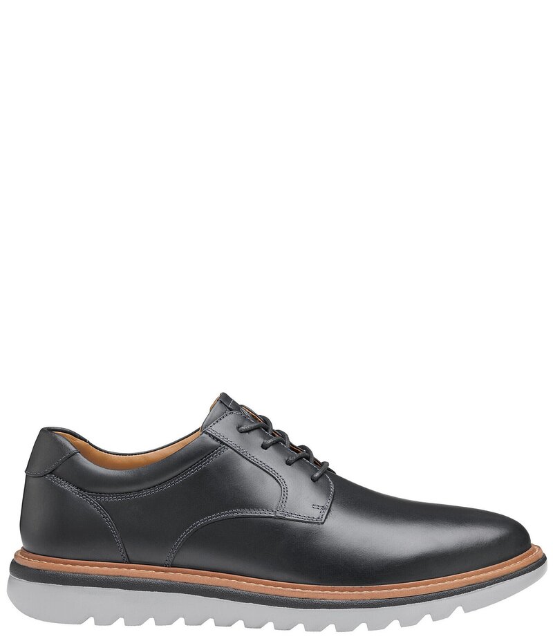 【送料無料】 ジョンストンアンドマーフィー メンズ ドレスシューズ シューズ Men's Braydon Leather Plain Toe Lace Up Oxfords Black