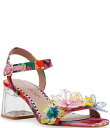 【送料無料】 ベッツィジョンソン レディース ヒール シューズ Cinthia Floral Print Clear Block Heel Dress Sand...