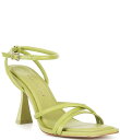 【送料無料】 ジャンビニ レディース サンダル シューズ Rondo Leather Strappy Square Toe Dress Sandals Matcha Green