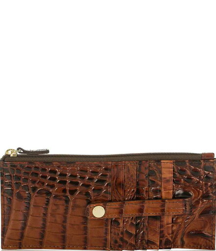 【送料無料】 ブランミン レディース 財布 アクセサリー Melbourne Collection Leather Crocodile-Embossed Wallet Pecan 【送料無料】 ブランミン レディース 財布 アクセサリー Melbourne Collection Leather Crocodile-Embossed Wallet Pecan